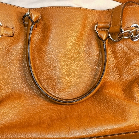 Michael Kors Medium Large Leather Hamilton Bag Brown Satchel With wallet. - Picture 15 of 17
